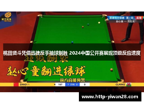 桃田贤斗凭借迅捷反手抽球制胜 2024中国公开赛展现顶级反应速度